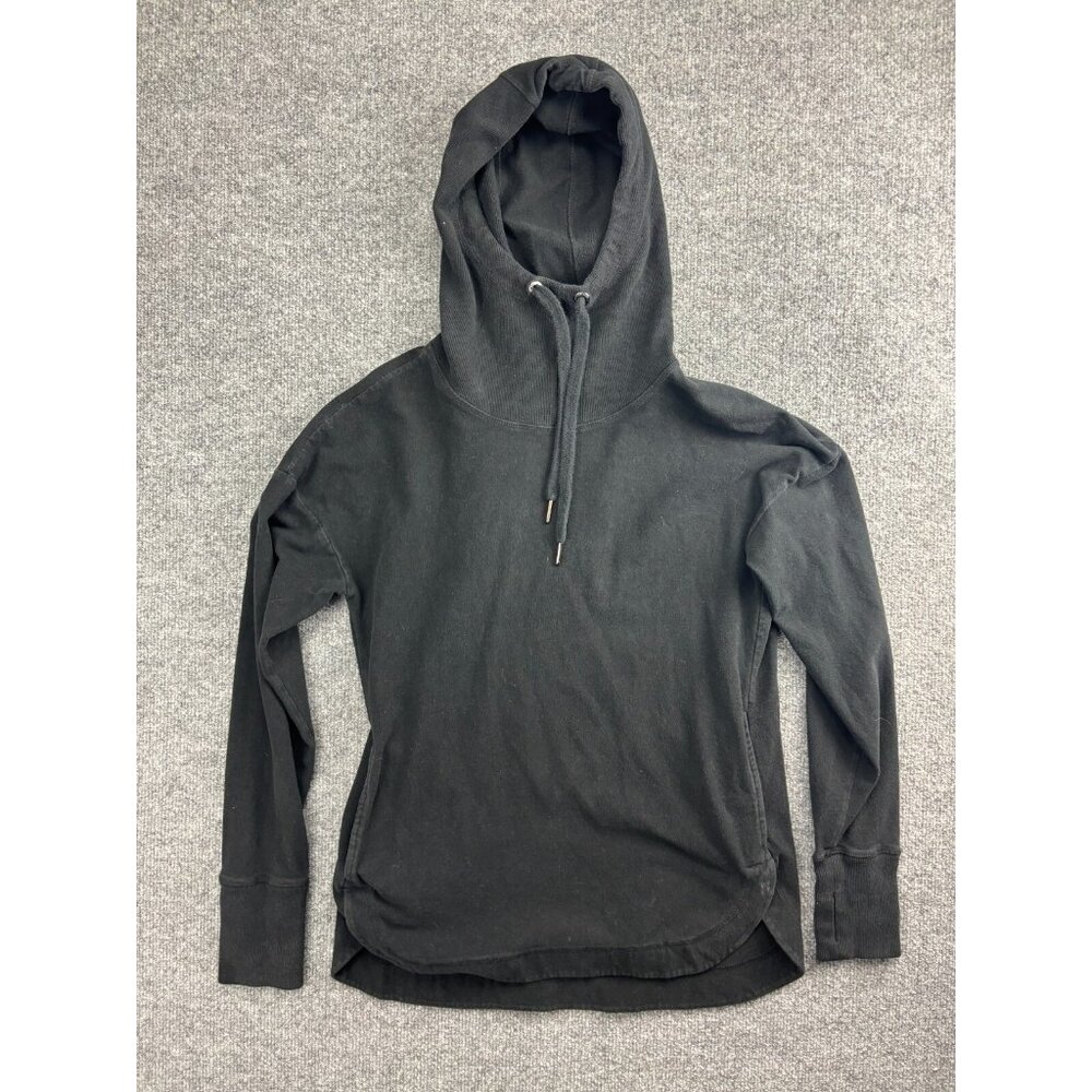 Sweaty Betty Hoodie Women's Small Black Pullover Sweatshirt‎ Pockets High Neck